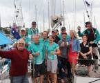 The crew of Kayimai at the dock in Noumea